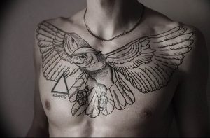 Фото тату беркут 10.10.2018 №057 - tattoo eagle - tattoo-photo.ru