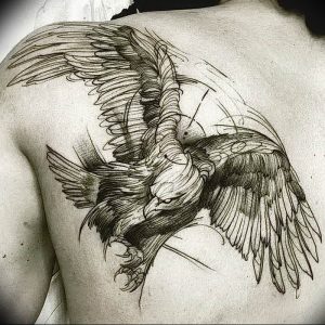Фото тату беркут 10.10.2018 №067 - tattoo eagle - tattoo-photo.ru
