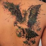 Фото тату беркут 10.10.2018 №075 - tattoo eagle - tattoo-photo.ru