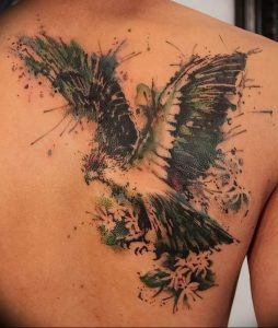 Фото тату беркут 10.10.2018 №075 - tattoo eagle - tattoo-photo.ru