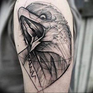 Фото тату беркут 10.10.2018 №076 - tattoo eagle - tattoo-photo.ru