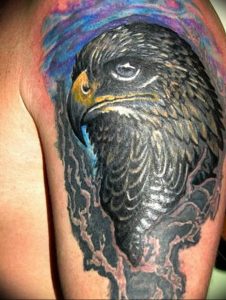 Фото тату беркут 10.10.2018 №103 - tattoo eagle - tattoo-photo.ru
