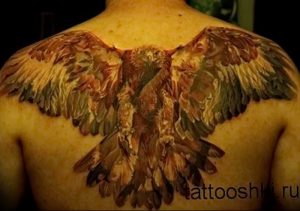Фото тату беркут 10.10.2018 №113 - tattoo eagle - tattoo-photo.ru