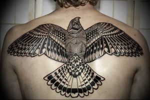 Фото тату беркут 10.10.2018 №115 - tattoo eagle - tattoo-photo.ru