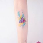 Фото тату бумажный самолетик 09.10.2018 №042 - tattoo paper airplane - tattoo-photo.ru
