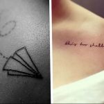 Фото тату бумажный самолетик 09.10.2018 №067 - tattoo paper airplane - tattoo-photo.ru