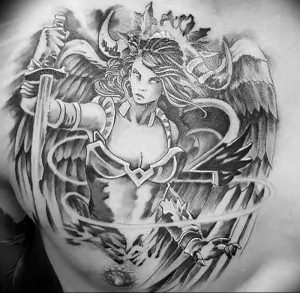 Фото тату валькирия 10.10.2018 №031 - valkyrie tattoo - tattoo-photo.ru