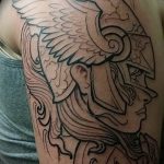 Фото тату валькирия 10.10.2018 №040 - valkyrie tattoo - tattoo-photo.ru