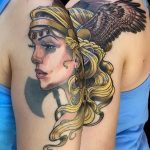 Фото тату валькирия 10.10.2018 №044 - valkyrie tattoo - tattoo-photo.ru