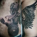 Фото тату валькирия 10.10.2018 №045 - valkyrie tattoo - tattoo-photo.ru