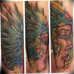 Фото тату валькирия 10.10.2018 №046 - valkyrie tattoo - tattoo-photo.ru