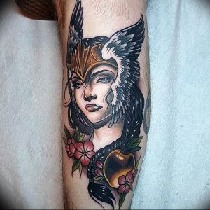 Фото тату валькирия 10.10.2018 №050 - valkyrie tattoo - tattoo-photo.ru