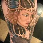 Фото тату валькирия 10.10.2018 №057 - valkyrie tattoo - tattoo-photo.ru