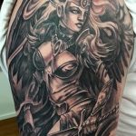 Фото тату валькирия 10.10.2018 №058 - valkyrie tattoo - tattoo-photo.ru