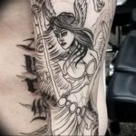 Фото тату валькирия 10.10.2018 №062 - valkyrie tattoo - tattoo-photo.ru