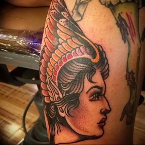 Фото тату валькирия 10.10.2018 №068 - valkyrie tattoo - tattoo-photo.ru