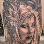 Фото тату валькирия 10.10.2018 №071 - valkyrie tattoo - tattoo-photo.ru