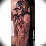 Фото тату валькирия 10.10.2018 №077 - valkyrie tattoo - tattoo-photo.ru