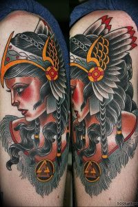 Фото тату валькирия 10.10.2018 №081 - valkyrie tattoo - tattoo-photo.ru