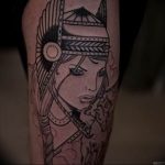 Фото тату валькирия 10.10.2018 №093 - valkyrie tattoo - tattoo-photo.ru