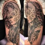 Фото тату валькирия 10.10.2018 №096 - valkyrie tattoo - tattoo-photo.ru