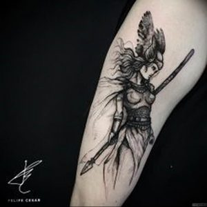 Фото тату валькирия 10.10.2018 №112 - valkyrie tattoo - tattoo-photo.ru