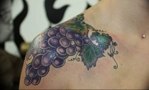 Фото тату виноград 10.10.2018 №006 - tattoo grapes - tattoo-photo.ru