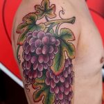 Фото тату виноград 10.10.2018 №020 - tattoo grapes - tattoo-photo.ru