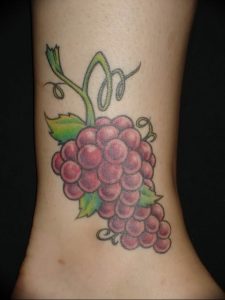 Фото тату виноград 10.10.2018 №022 - tattoo grapes - tattoo-photo.ru