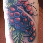 Фото тату виноград 10.10.2018 №023 - tattoo grapes - tattoo-photo.ru