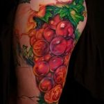 Фото тату виноград 10.10.2018 №041 - tattoo grapes - tattoo-photo.ru