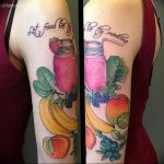 Фото тату виноград 10.10.2018 №043 - tattoo grapes - tattoo-photo.ru