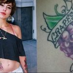 Фото тату виноград 10.10.2018 №057 - tattoo grapes - tattoo-photo.ru