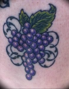 Фото тату виноград 10.10.2018 №061 - tattoo grapes - tattoo-photo.ru