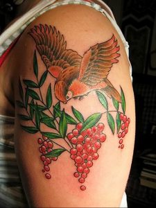 Фото тату виноград 10.10.2018 №068 - tattoo grapes - tattoo-photo.ru