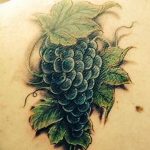 Фото тату виноград 10.10.2018 №071 - tattoo grapes - tattoo-photo.ru