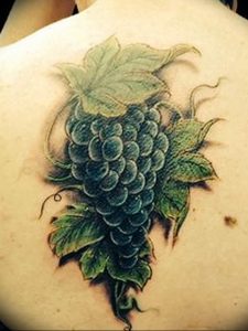 Фото тату виноград 10.10.2018 №071 - tattoo grapes - tattoo-photo.ru