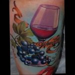 Фото тату виноград 10.10.2018 №084 - tattoo grapes - tattoo-photo.ru