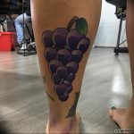 Фото тату виноград 10.10.2018 №086 - tattoo grapes - tattoo-photo.ru