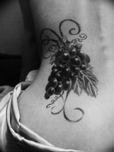 Фото тату виноград 10.10.2018 №090 - tattoo grapes - tattoo-photo.ru