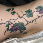 Фото тату виноград 10.10.2018 №094 - tattoo grapes - tattoo-photo.ru
