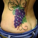 Фото тату виноград 10.10.2018 №095 - tattoo grapes - tattoo-photo.ru
