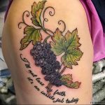 Фото тату виноград 10.10.2018 №100 - tattoo grapes - tattoo-photo.ru