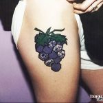 Фото тату виноград 10.10.2018 №102 - tattoo grapes - tattoo-photo.ru