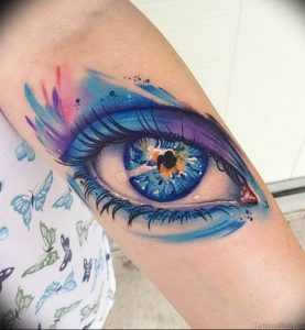 Фото тату глаз 10.10.2018 №075 - eye tattoo - tattoo-photo.ru