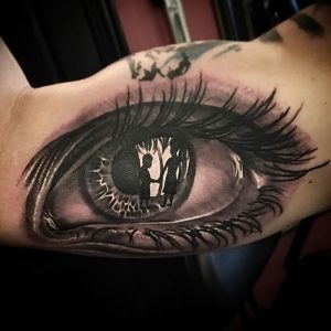 Фото тату глаз 10.10.2018 №077 - eye tattoo - tattoo-photo.ru