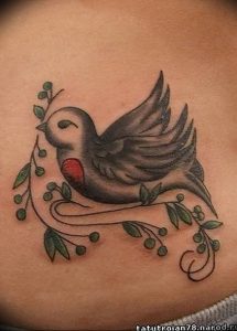 Фото тату голубь 26.10.2018 №001 - tattoo dove - tattoo-photo.ru