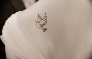 Фото тату голубь 26.10.2018 №008 - tattoo dove - tattoo-photo.ru