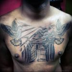 Фото тату голубь 26.10.2018 №011 - tattoo dove - tattoo-photo.ru