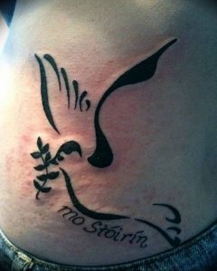 Фото тату голубь 26.10.2018 №012 - tattoo dove - tattoo-photo.ru